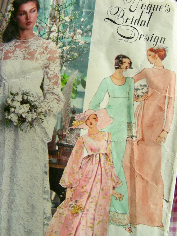UNCUT* Vogue 1702 Misses' Bridal Dress W/ High-waisted, Fitted