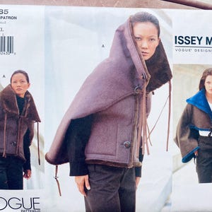 Vogue 2485 Sewing Pattern * UNCUT * ISSEY MIYAKE Designer *  Misses' Japanese Fashion Tapered Pants, Suspenders, Shirt   *  Sizes 12-14-16
