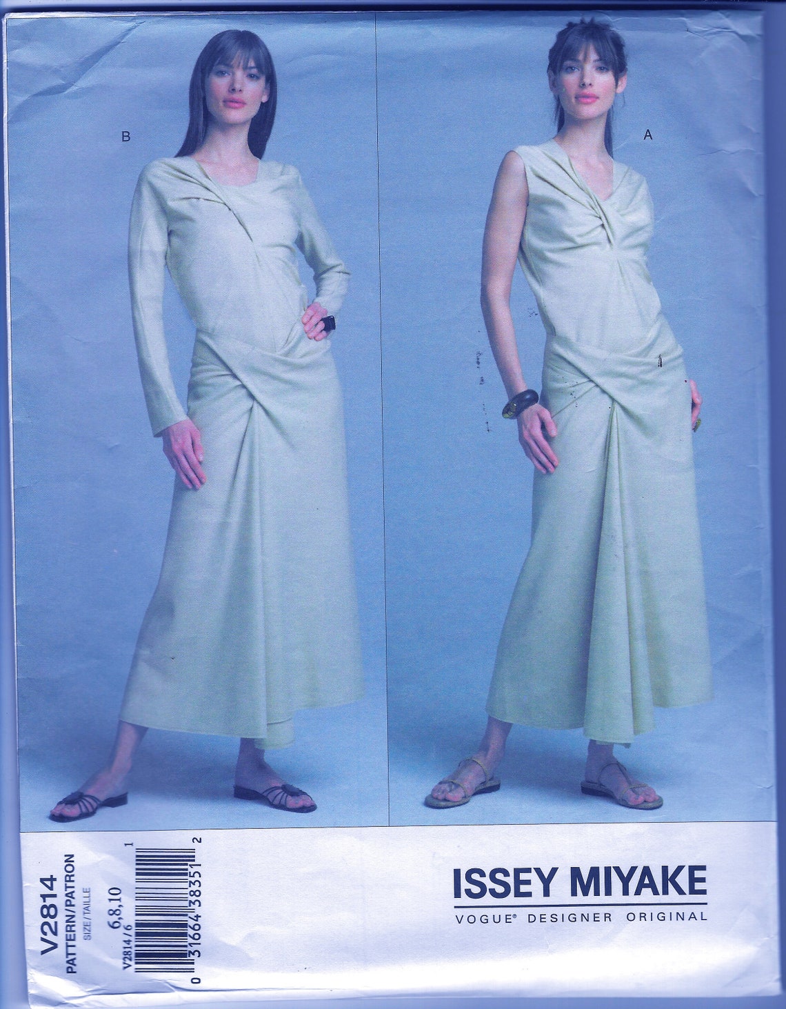 Vogue 2814 UNCUT ISSEY MIYAKE Designer Vogue Pattern V2814 / - Etsy