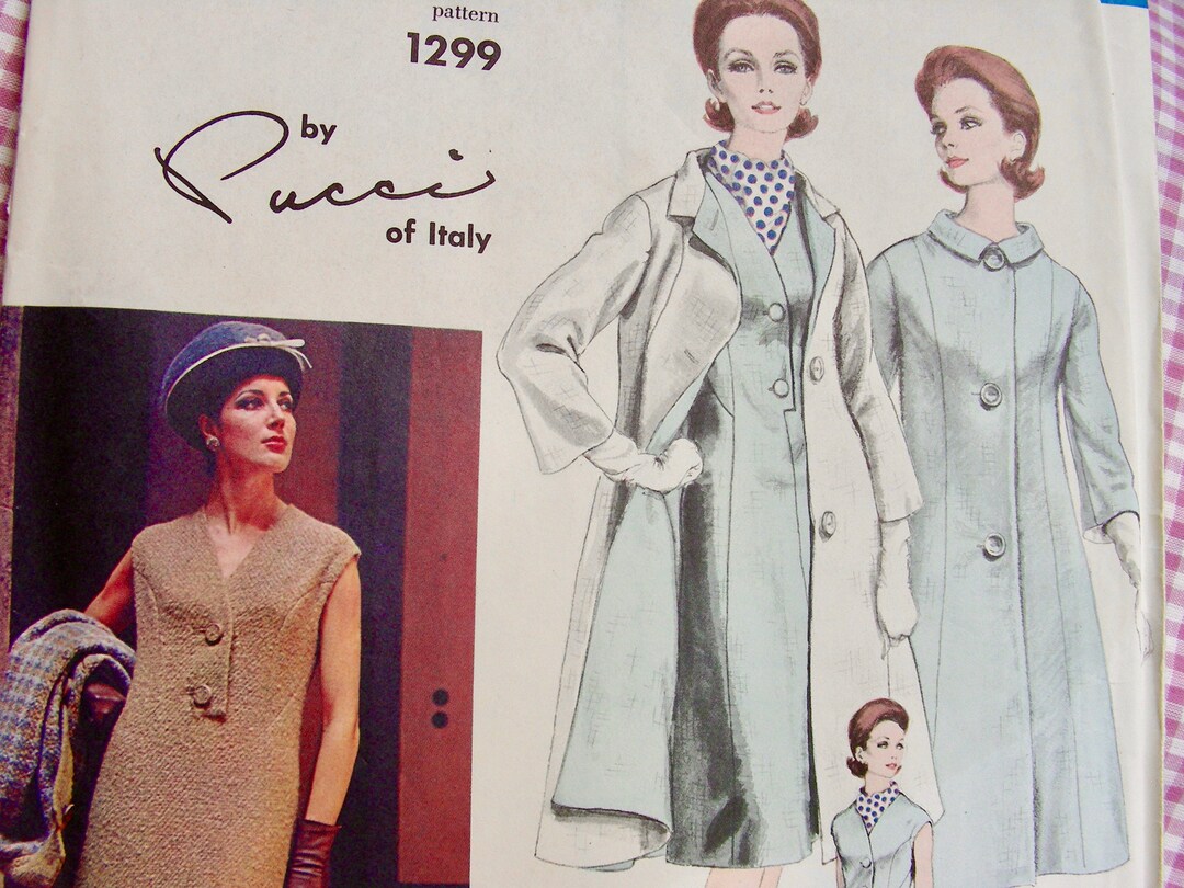 Pucci Sewing Pattern PUCCI of ITALY * UNCUT * Vogue Couturier Pattern 1299 - Misses ...