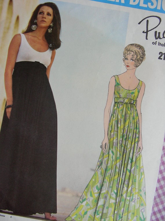 PUCCI Vogue 2150 Couturier Sewing Pattern - Rare UNCUT Misses' High-waisted Evening  Gowns / Size 10 / Bust 32.5 - Etsy