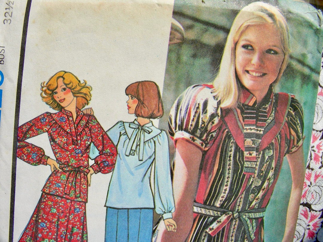 UNCUT Vintage 1970s Mccall's 5229 Sewing Pattern: Misses' Top