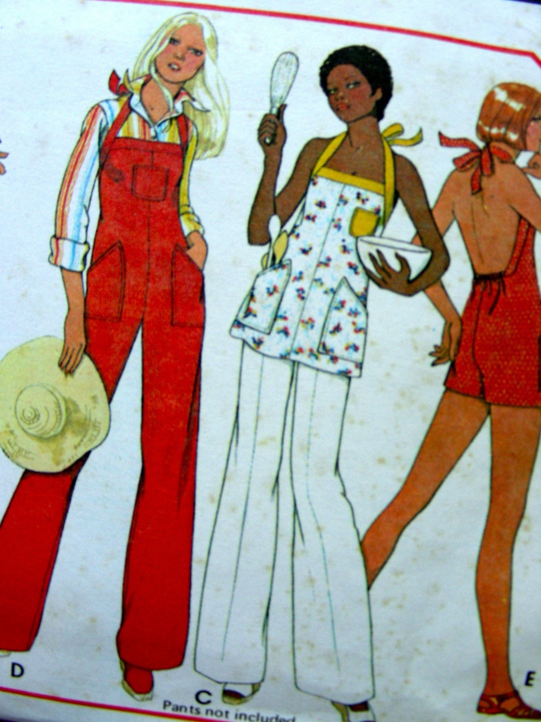 UNCUT 1970s Mccall's Pattern 5514 Misses' Halter Top Sundress, Mini and ...