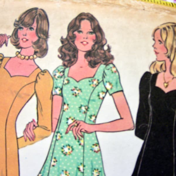 UNCUT Vintage McCall's Pattern 3708  / Beautiful Princess Dresses in Three Lengths, Seam Interest   / Size 8, Bust 31.5, Sewing Pattern