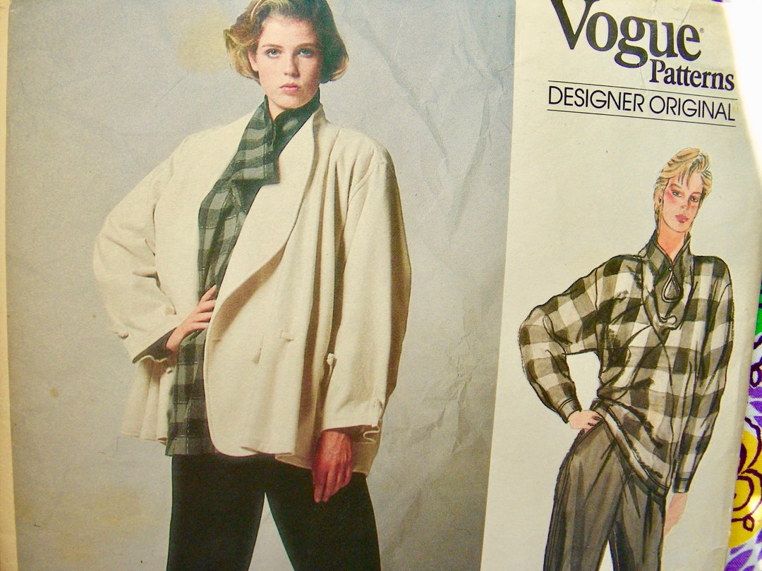 UNCUT ISSEY MIYAKE Designer Vogue Pattern 1257 Misses' Japanese Fashion ...