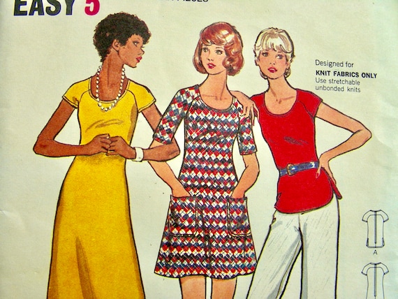 Butterick 3089 UNCUT 1970's MOD Misses' Close-fitting, A-line Dress, in  Mini or Ankle Length, Top and Wide-leg Pants / Size 14, Bust 36 - Etsy