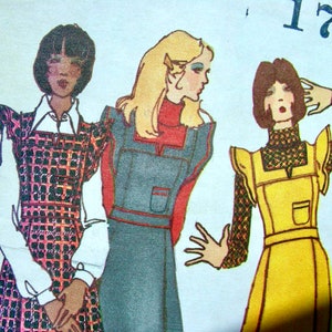 May include: A vintage sewing pattern illustration featuring three women wearing different styles of dresses with a bias woven fabric label. The pattern number is 1791.