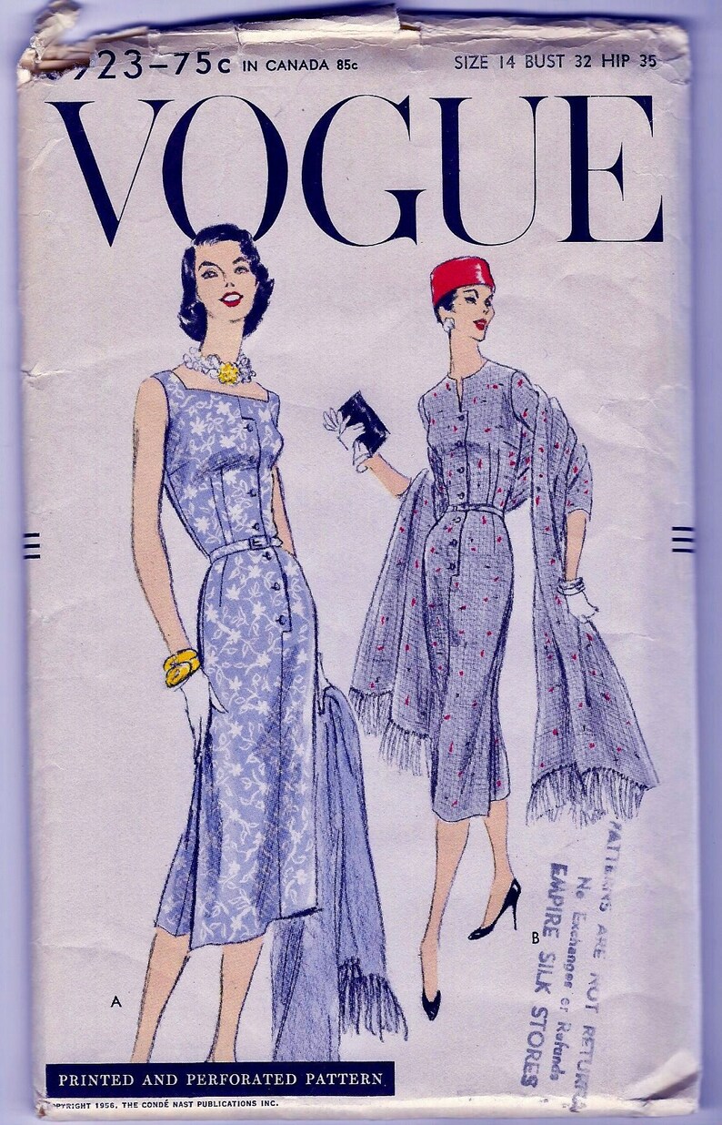 UNCUT Vintage VOGUE Pattern 8923 BEAUTIFUL One Piece Etsy
