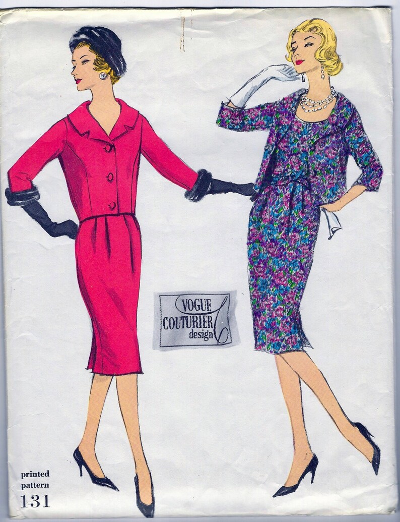 Bust 36 Elegant Day Or Evening One Piece Dress And Jacket 1950 S Vogue Couturier Design Pattern 131 Rare Uncut Size 16 Patterns Craft Supplies Tools Startfi Io Bust 36 Elegant Day Or Evening One Piece Dress And Jacket 1950 S Vogue Couturier Design Pattern 131 Rare Uncut Size 16 Patterns Craft Supplies Tools Startfi Io