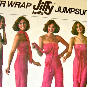 UNCUT Vintage 1970's Simplicity  Pattern 7957  / FABULOUS Misses'  Wonder Wrap Jiffy Jumpsuit  / Size 12, Bust 34 / Sewing Pattern