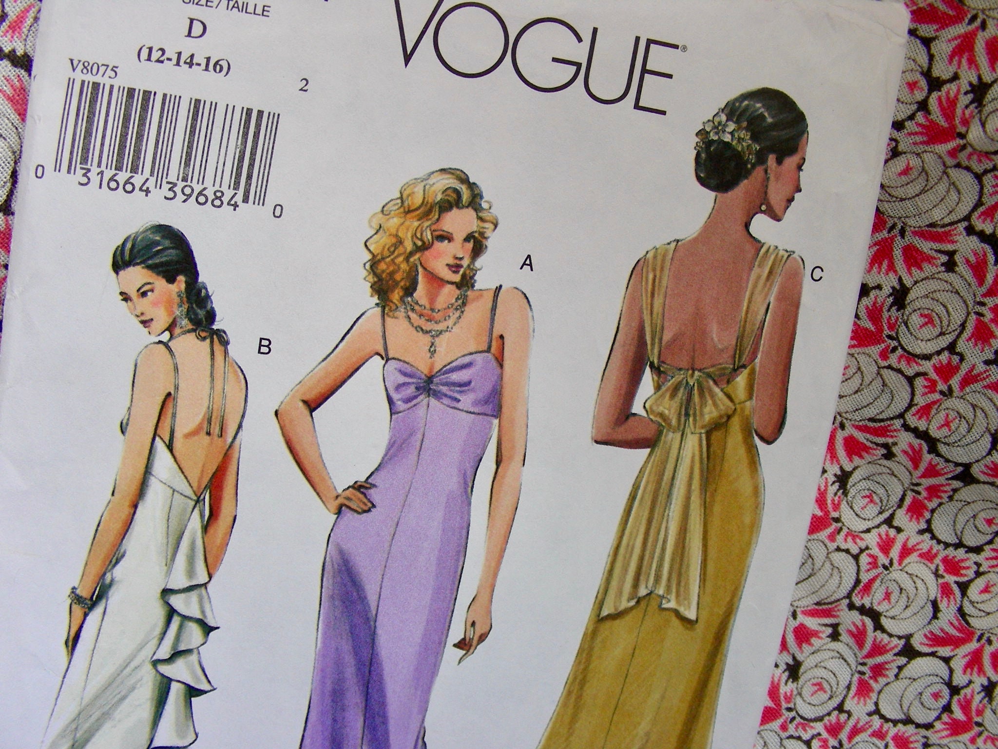WOMENS UNCUT VOGUE 8669 SEWING PATTERN MOTHER OF THE BRIDE PANT SUIT SIZE 14-18
