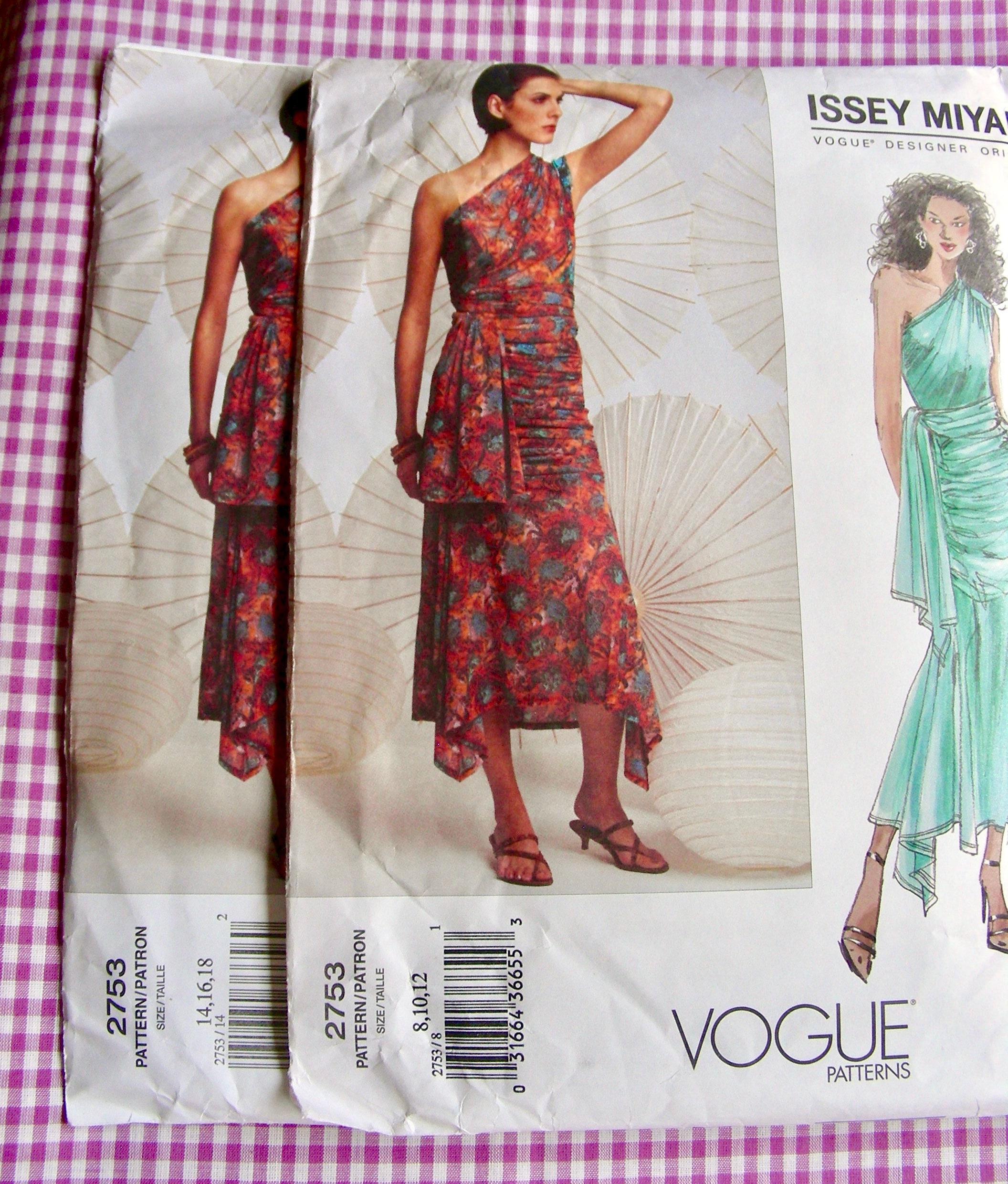 ISSEY MIYAKE UNCUT Vogue Pattern 2753 * Misses' Japanese