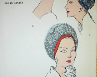 Vintage VOGUE Hat Pattern 5789 - - Beautiful Ladies' Darted Cloche Hats * 2 Sizes Available