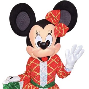 READY TO SHIP Miss Minnie costume Holiday Mascot Costume