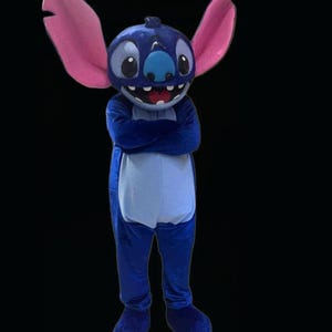 READY TO SHIP Stitch Blue Alien Mascot Costume