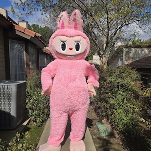 SOFORT LIEFERBAR Das Pink Monster Maskottchen Kostüm