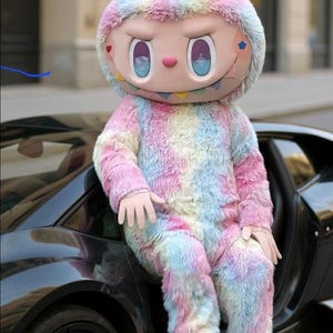 READY TO SHIP Lababu Monster Rainbow Mascot Costume