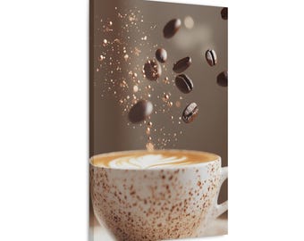 Coffee Obsession Wall Decor - Unique Canvas Art for Caffeine Connoisseurs
