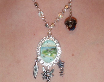 Neverland Kiss Necklace, Adventures with Peter Pan