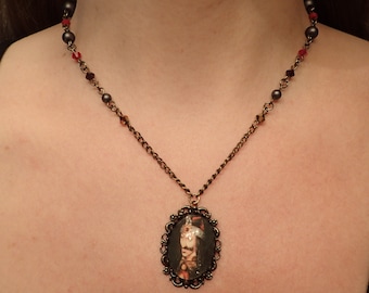 Vlad Tepes, Dracula large portrait necklace