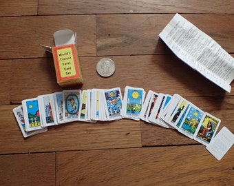 Vintage World's Tiniest Tarot Deck from Salem, MA