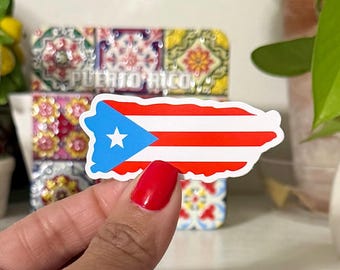 Puerto Rico Island Flag Sticker