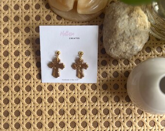 Cross earrings