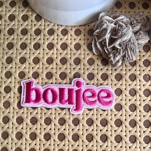 Boujee iron on patch