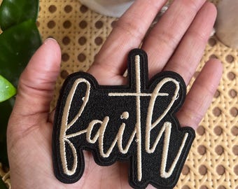 Faith Iron on Patch