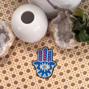 Hamsa Evil Eye iron on patch