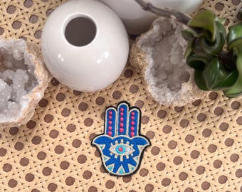 Hamsa Evil Eye iron on patch