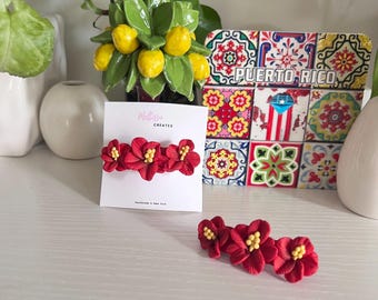 Flor de maga hair clip- Puerto Rico’s national flower