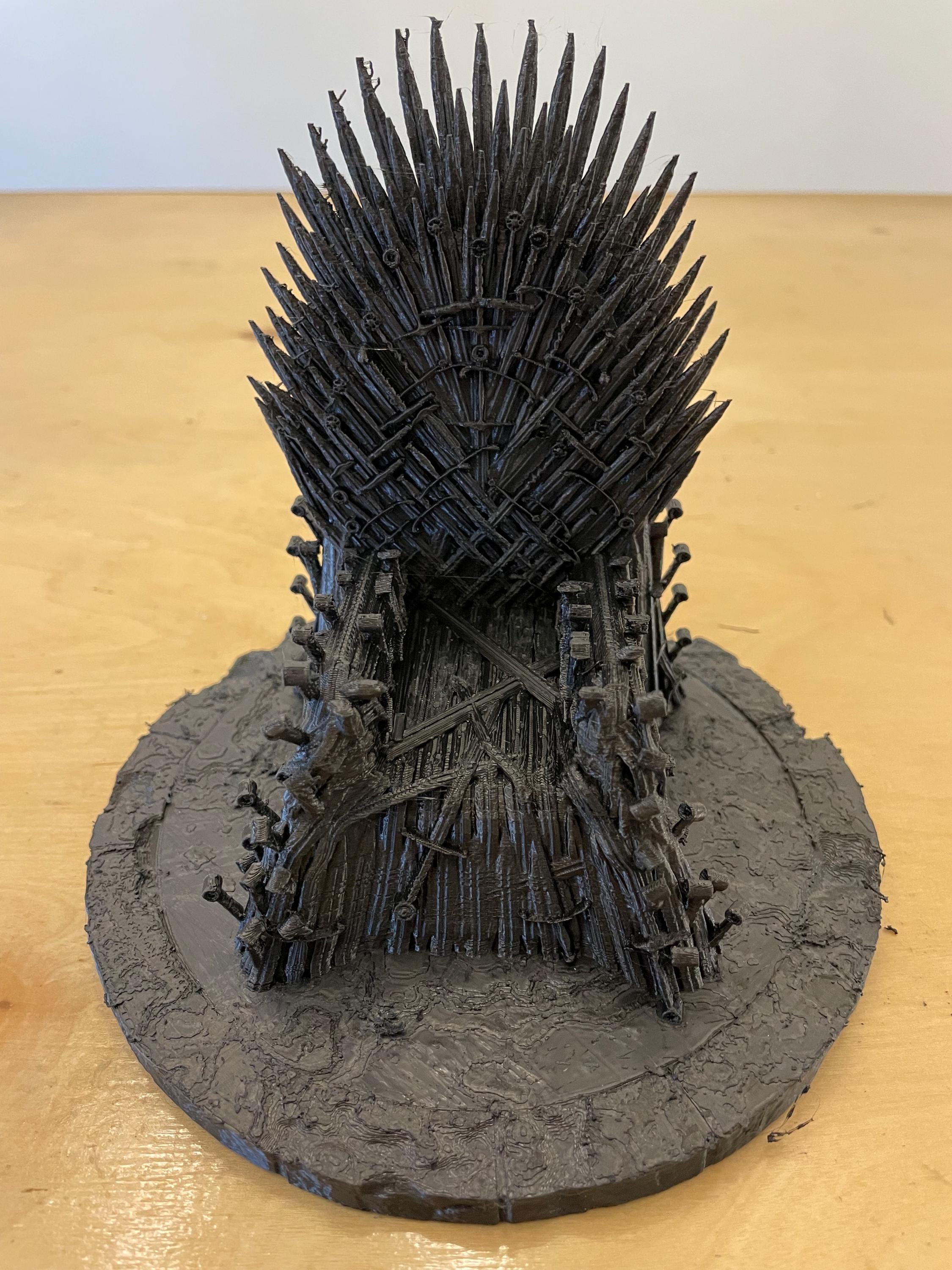 3D Printed Game of Thrones Iron Throne Display: Brushed and Smoothed - Etsy, image size:2250x3000