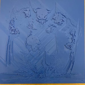 Wolverine 3D-väggkonst | Personlig modell | Specialtillverkad | Display för vardagsrum, spelrum, kontorspresent
