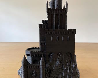 Château nécropole imprimé en 3D | Modèle personnalisé | Fait sur mesure | Présentoir pour salon, salle de jeux, cadeau de bureau