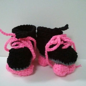 Roller Derby Booties, Roller Skates, Roller Skate Booties, Black and Pink image 4