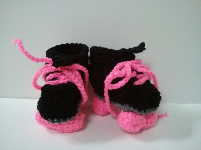 Roller Derby Booties, Roller Skates, Roller Skate Booties, Black and Pink image 4