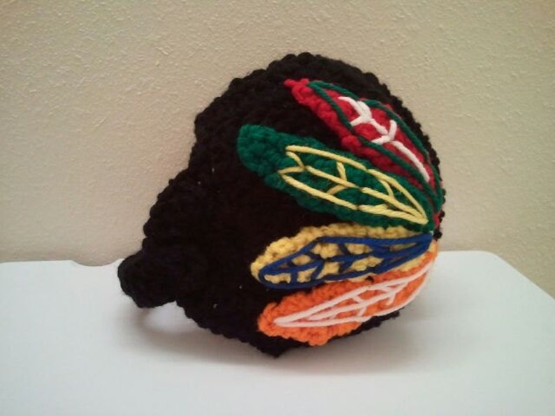 Baby Blackhawk Helmet, NHL BLackhawks baby Shower image 1