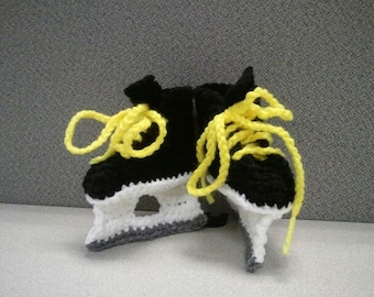 Boston Bruins, Playoff Hockey booties,  Bruins baby shower booties, Hawkeye Booties, Iowa Hawkeyes