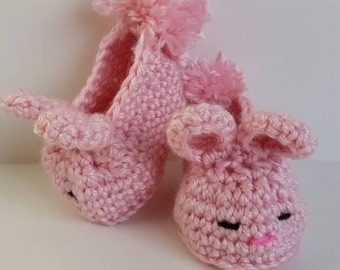 Baby bunny slippers, Bunny slippers for any time, baby shower gift