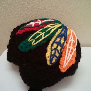 Baby Blackhawk Helmet, NHL BLackhawks baby Shower image 2