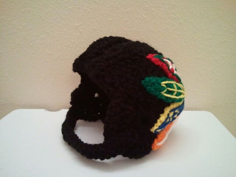 Baby Blackhawk Helmet, NHL BLackhawks baby Shower image 3