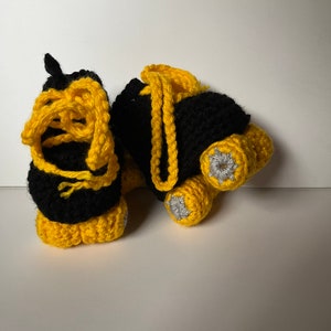 Roller Derby Booties, Iowa Hawkeyes, Roller Skates, Roller Skate Booties, Black and yellow