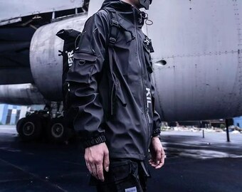 Multi-Pocket Waterproof Windbreaker Jackets for Men – Trendy Ins-Style Outfits