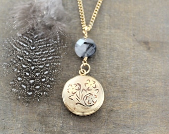 Colar com medalhão redondo dourado, pingente com medalhão pequeno, medalhão com foto dourado, medalhão com imagem dourada, joias para presente de pressão