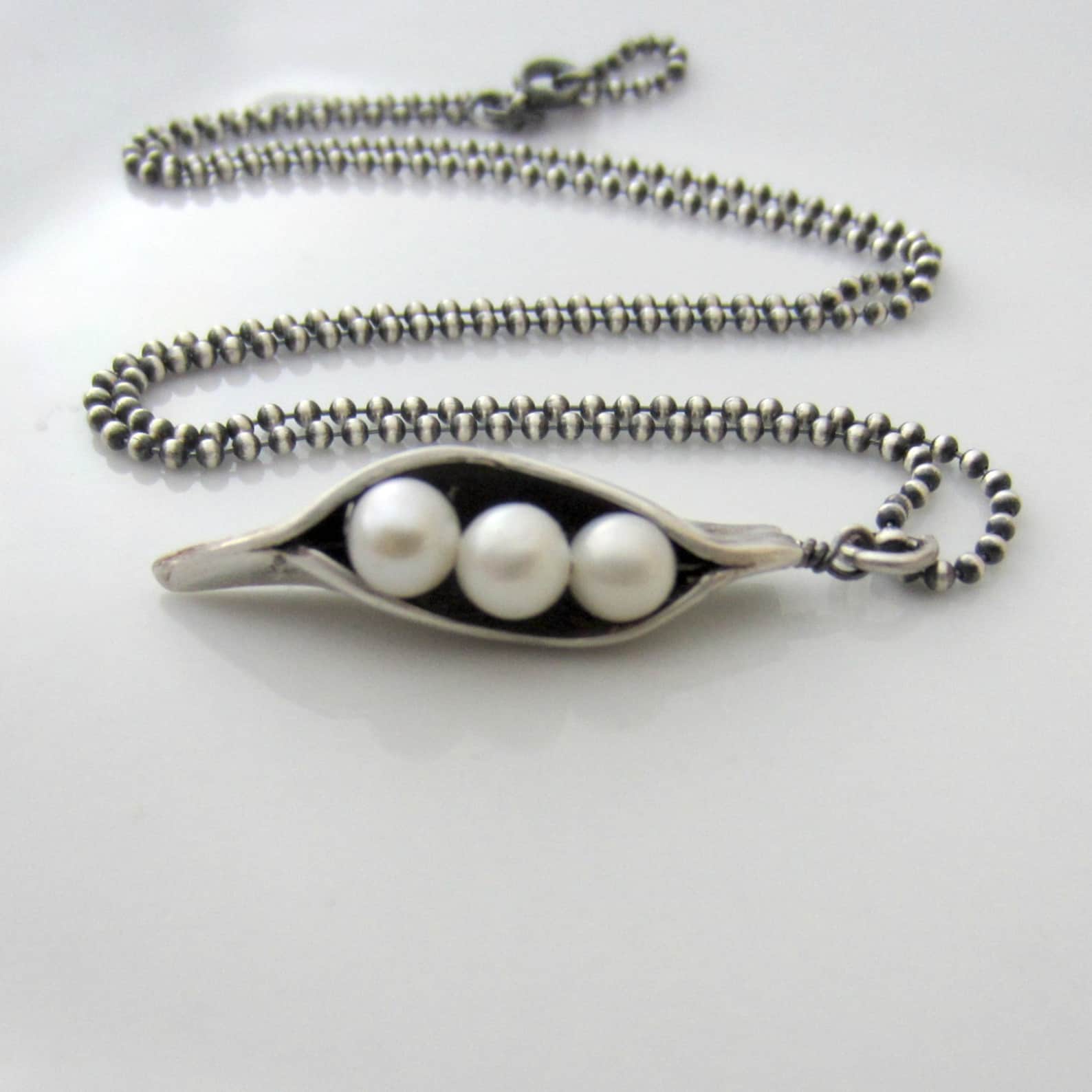 Three Peas in a Pod Necklace Push Present 3 Peas in a Pod Etsy
