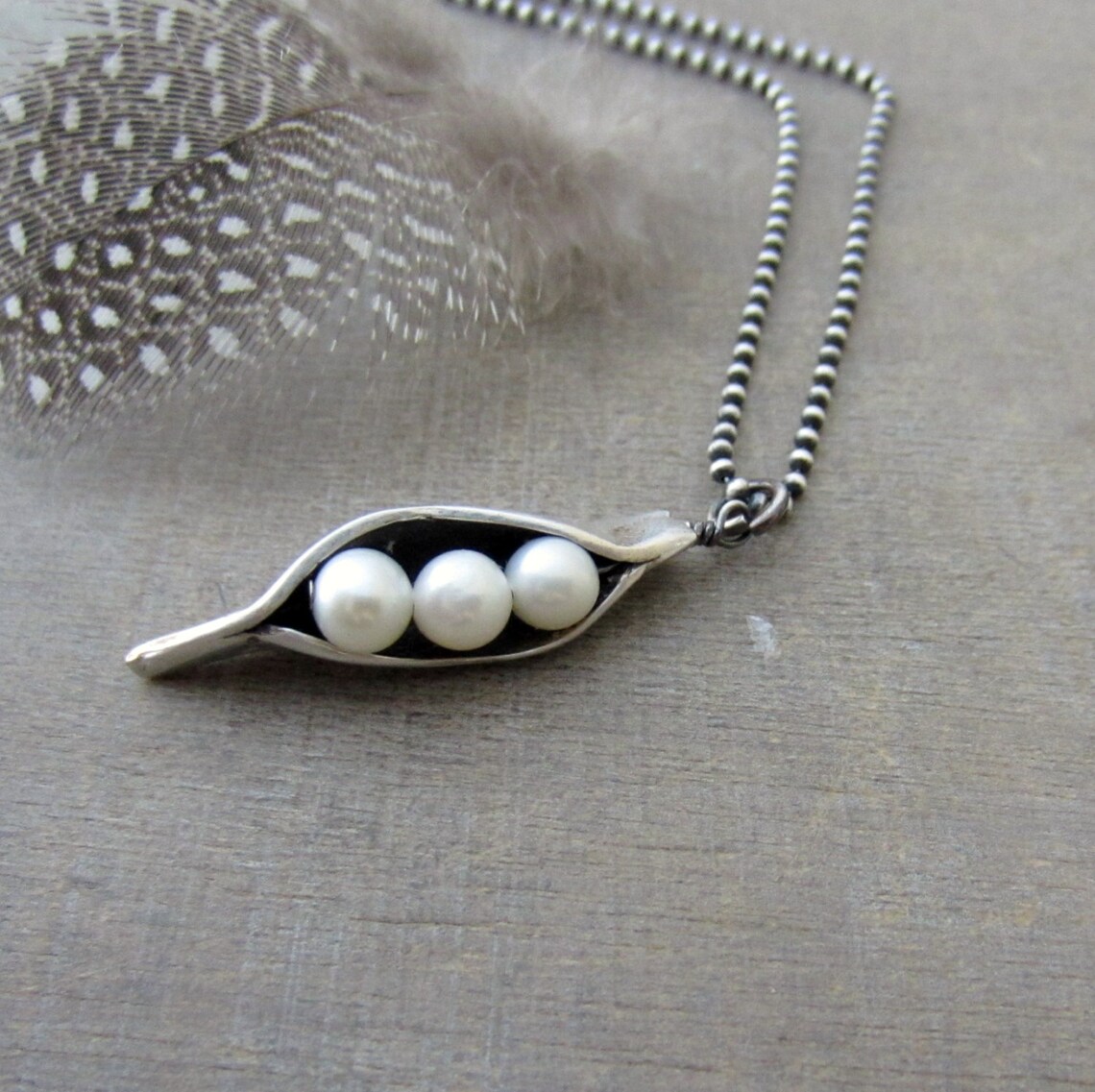 Three Peas in a Pod Necklace Push Present 3 Peas in a Pod Etsy