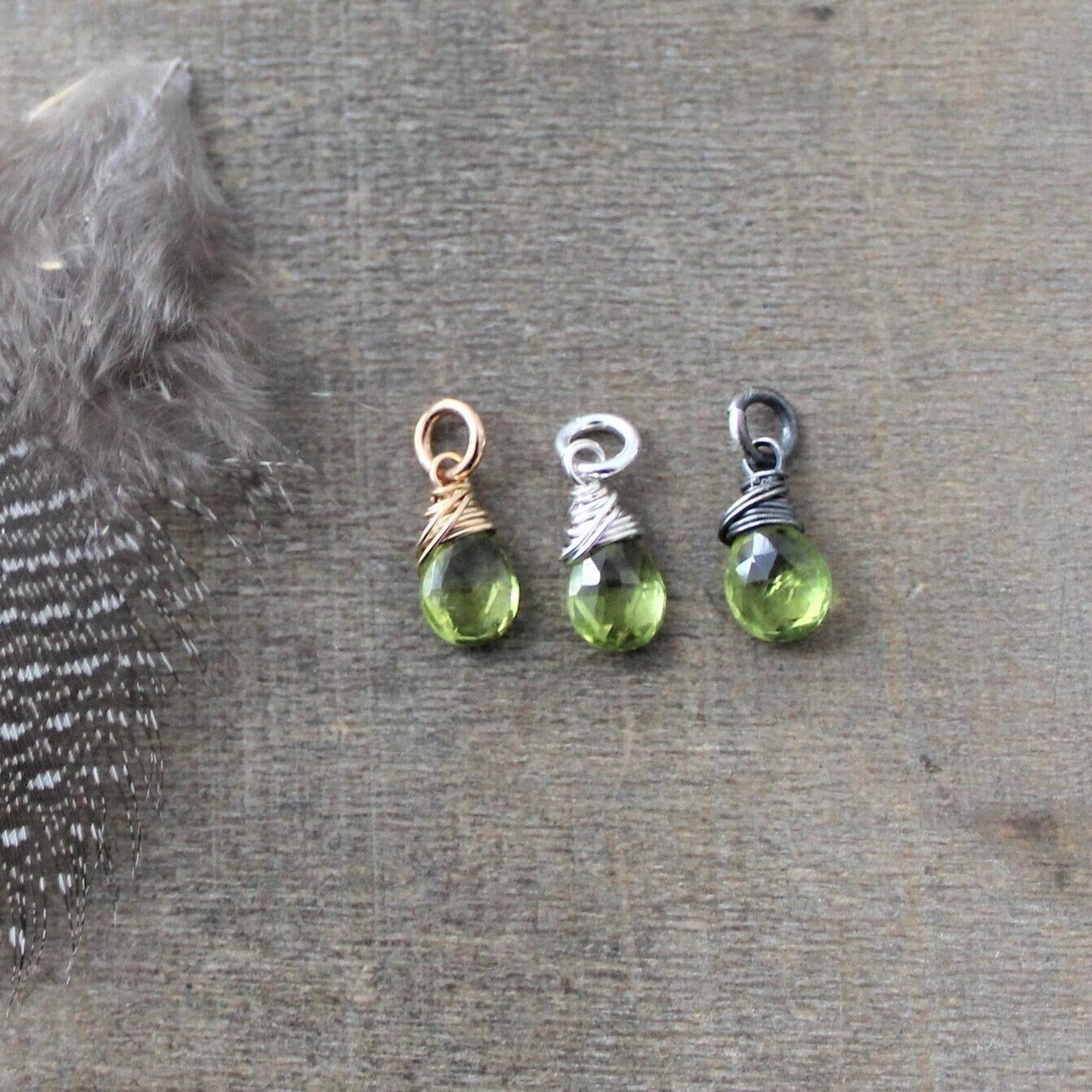Peridot Charm - Etsy