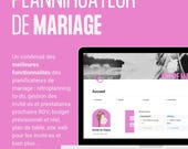 Planificateur de Mariage Notion • Template Wedding Planner Digital • Modèle Organisation Mariage • Budget Mariage • Checklist Mariage