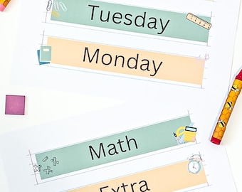 rolling cart labels, digital rolling cart labels, homeschool labels, school subject labels, printable classroom labels for drawers